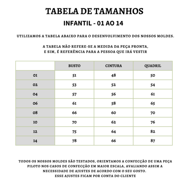 Tabela Infantil