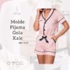 Molde Pijama Curto Gola Xale - Ref 0154