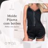 Molde Pijama Malha elastano - Ref 0161