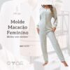 Molde Pijama Macacão feminino malhas com elastano - Ref 0177