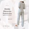 Molde Pijama Macacão feminino malhas com elastano - Ref 0177 - Imagem 2