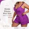Molde Pijama em Tule com elastano Plus Size - Ref 0196