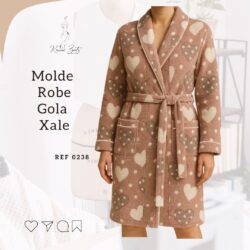 Molde Robe/ Saída de banho com Gola Xale - Ref 0238