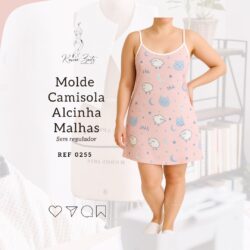 Molde Camisola alcinha Malha - Ref 0255