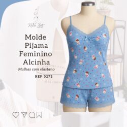 Molde Pijama para malha com elastano - Ref 00272