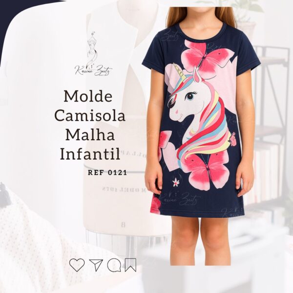 Molde Camisola Malha Infantil - Ref 0121