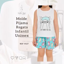 Molde Pijama Regata Infantil Unissex - Ref 0127
