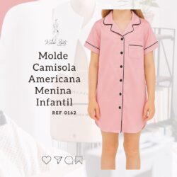 Molde Camisola Infantil manga curta - Ref 0162