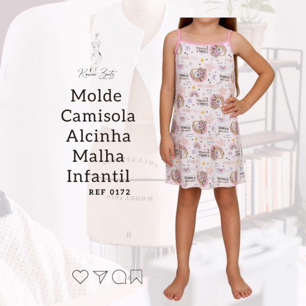 Molde Camisola Alcinha Infantil - Ref 0172