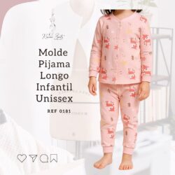 Molde Pijama Longo Malha Infantil Unissex - Ref 0181
