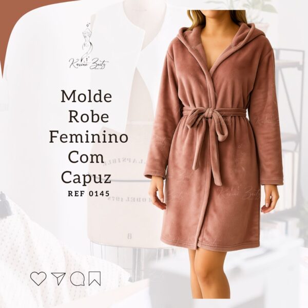 Molde Robe/ Saída de banho com Capuz - Ref 0145
