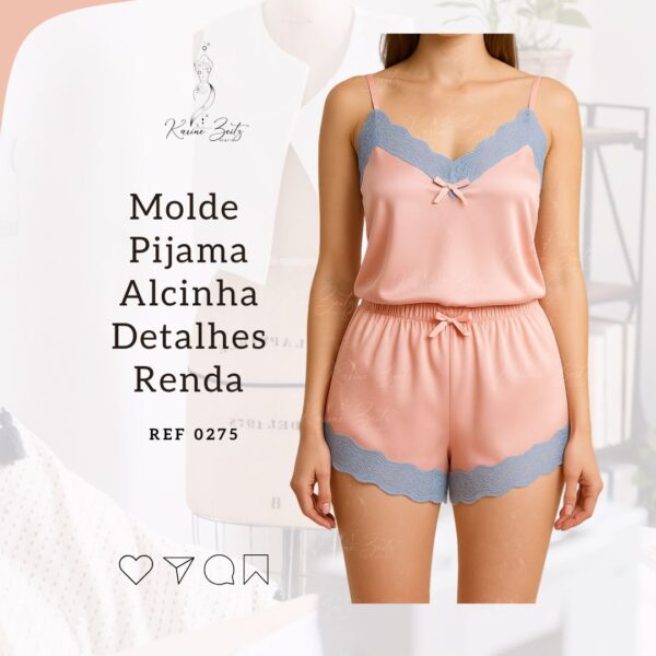 Molde Baby/Short Doll com Rendas - Ref 0275
