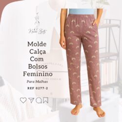 Molde Calça Malha com Bolsos Feminino - Ref 0277-2