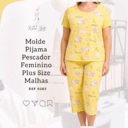 Molde Pijama Pescador Para Malha Plus Size - Ref 0283