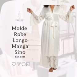 Molde Robe Longo Manga Sino - Ref 0281