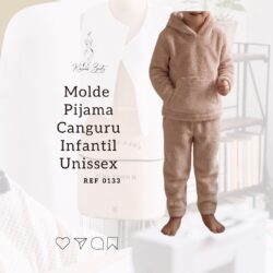 Molde Pijama Infantil Unissex Bolso Canguru- Ref 0133