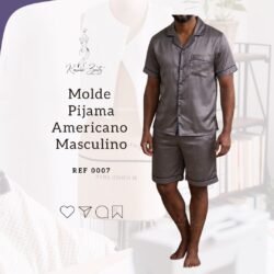 Molde Pijama Americano Curto MASC - Ref 0007